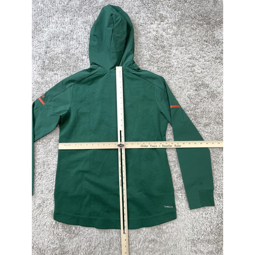 Miami Hurricanes Hoodie Mens Medium College Football Sample Climalite Adidas - Picture 9 of 10
